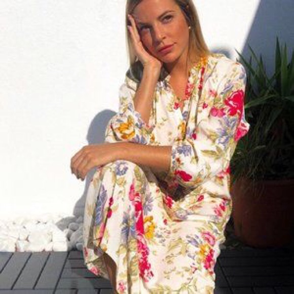 Zara Floral Print Dress - Picture 4 of 11